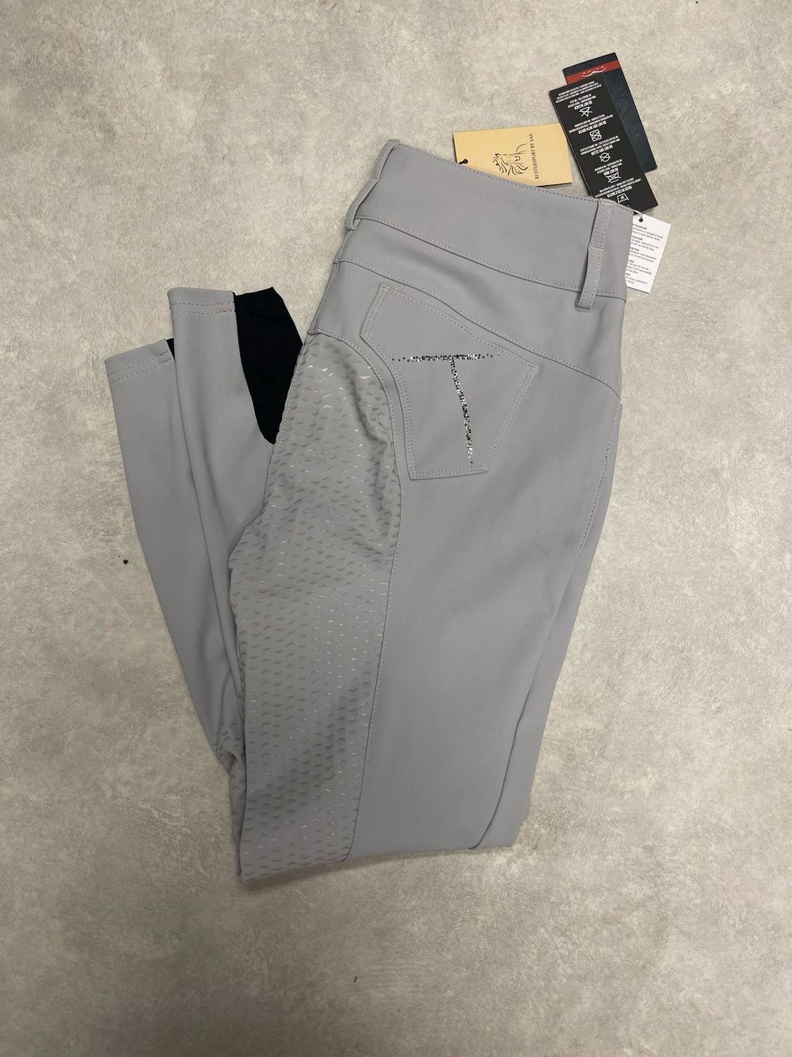 Animo rijbroek full grip grijs maat 42