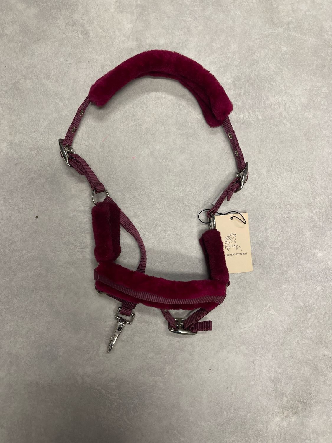Halster rood paars veulen