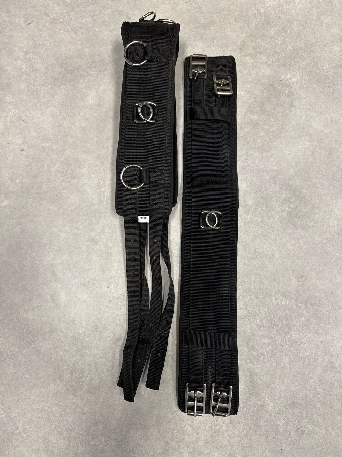 Longeersingel zwart cob