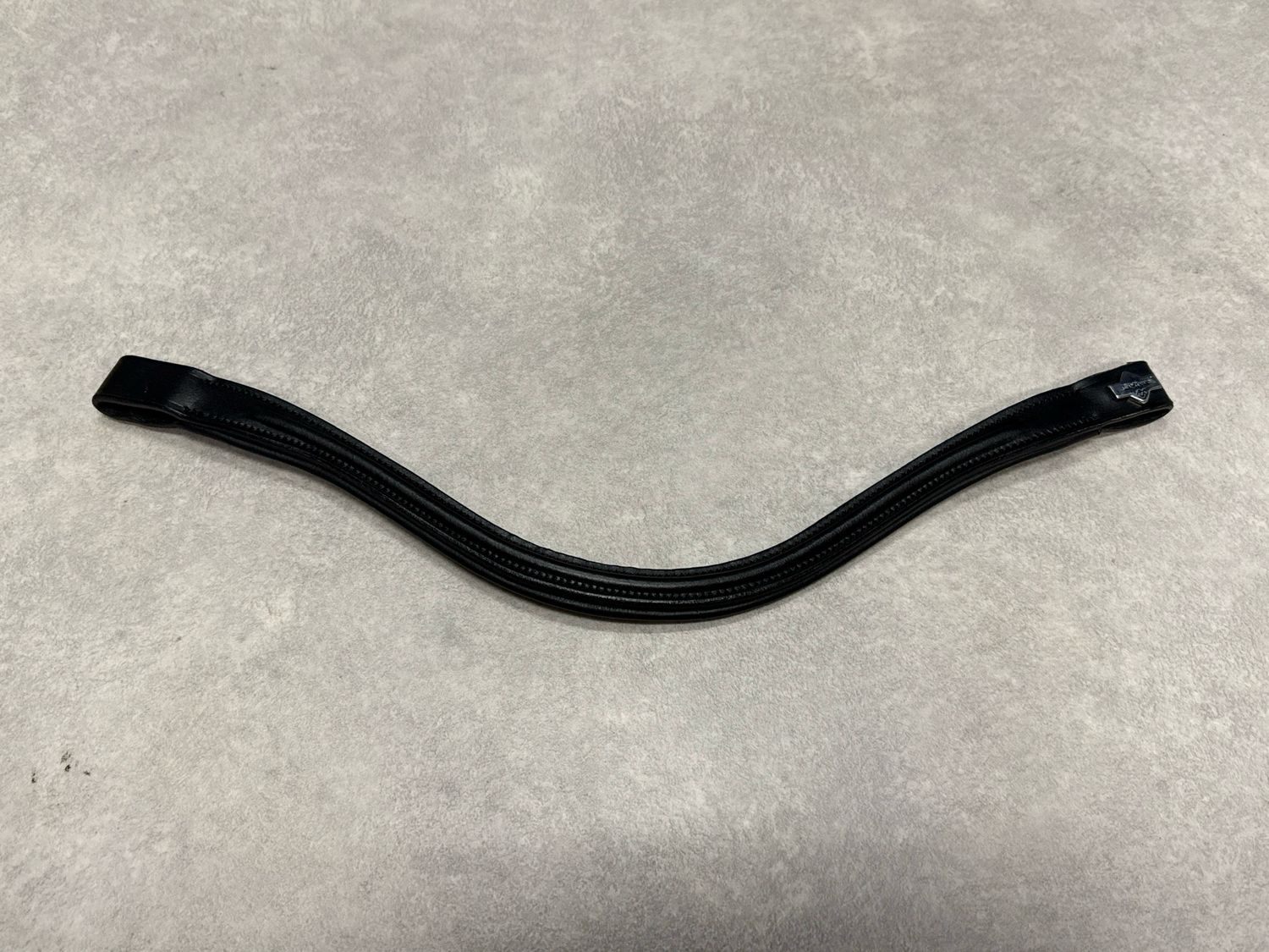 Lemieux frontriem zwart leer