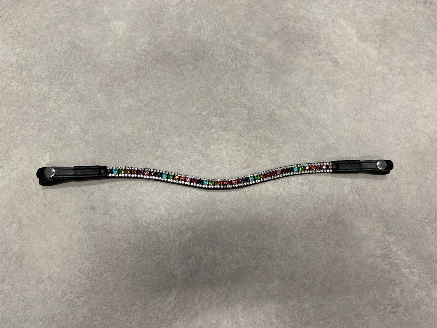 Frontriem rainbow zwart full