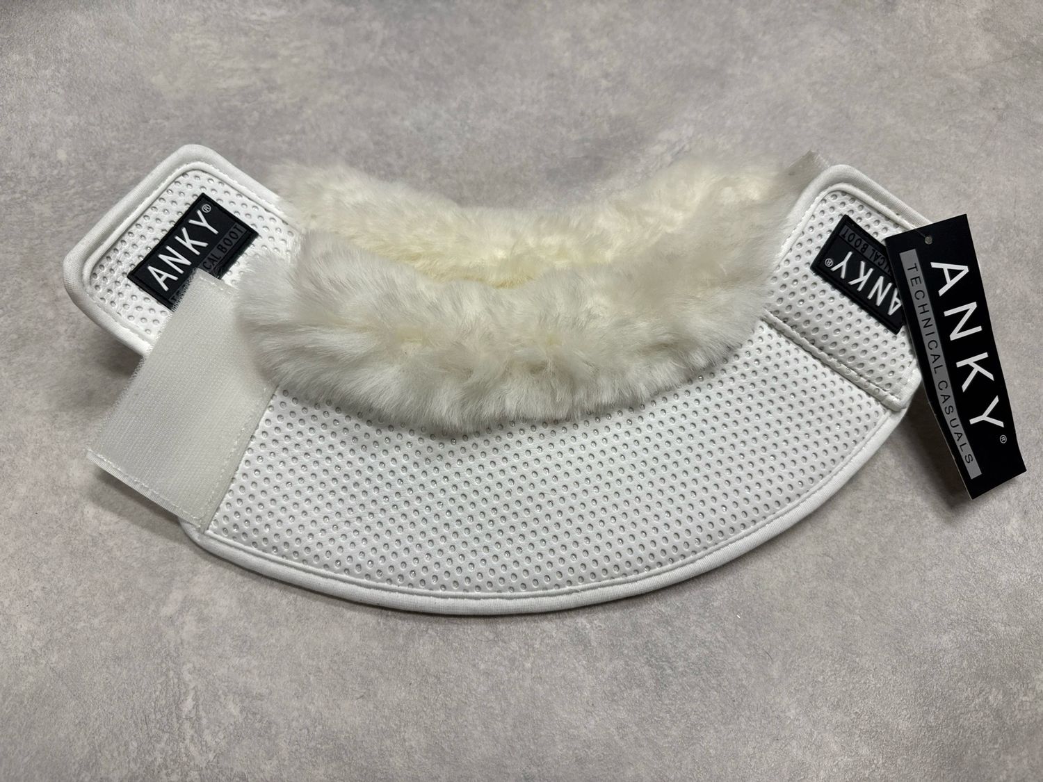 Anky springschoenen wit bont small