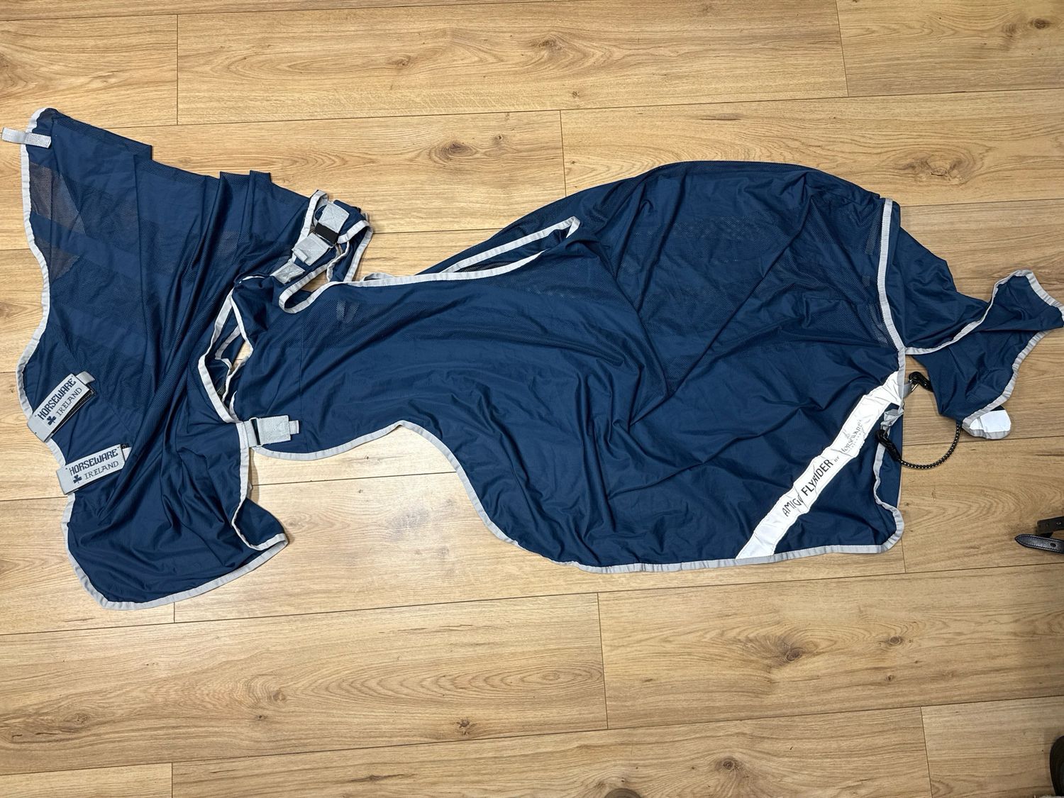 Horseware fly rider blauw large