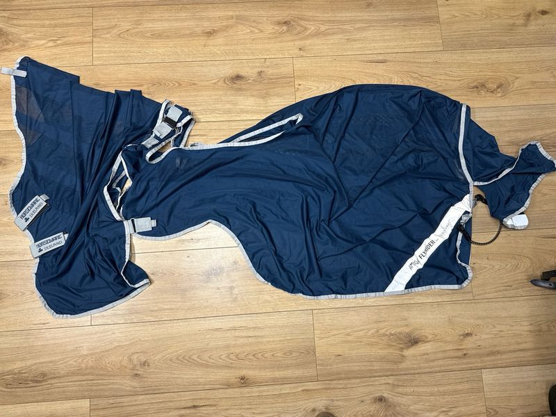 Horseware fly rider blauw large