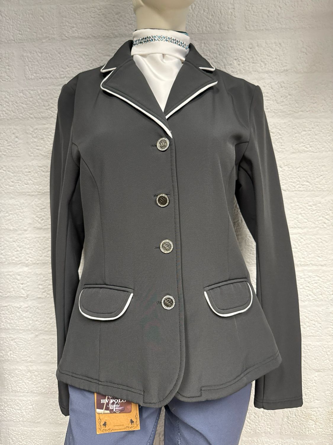 Harry’s horse wedstrijdjasje grijs 38