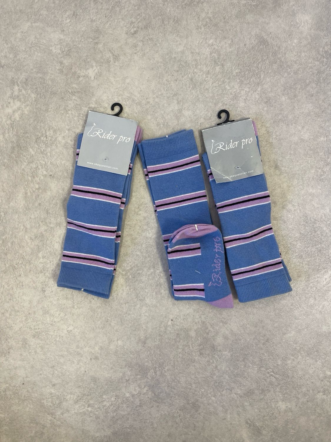 Rider pro sokken blauw met roze 31-35