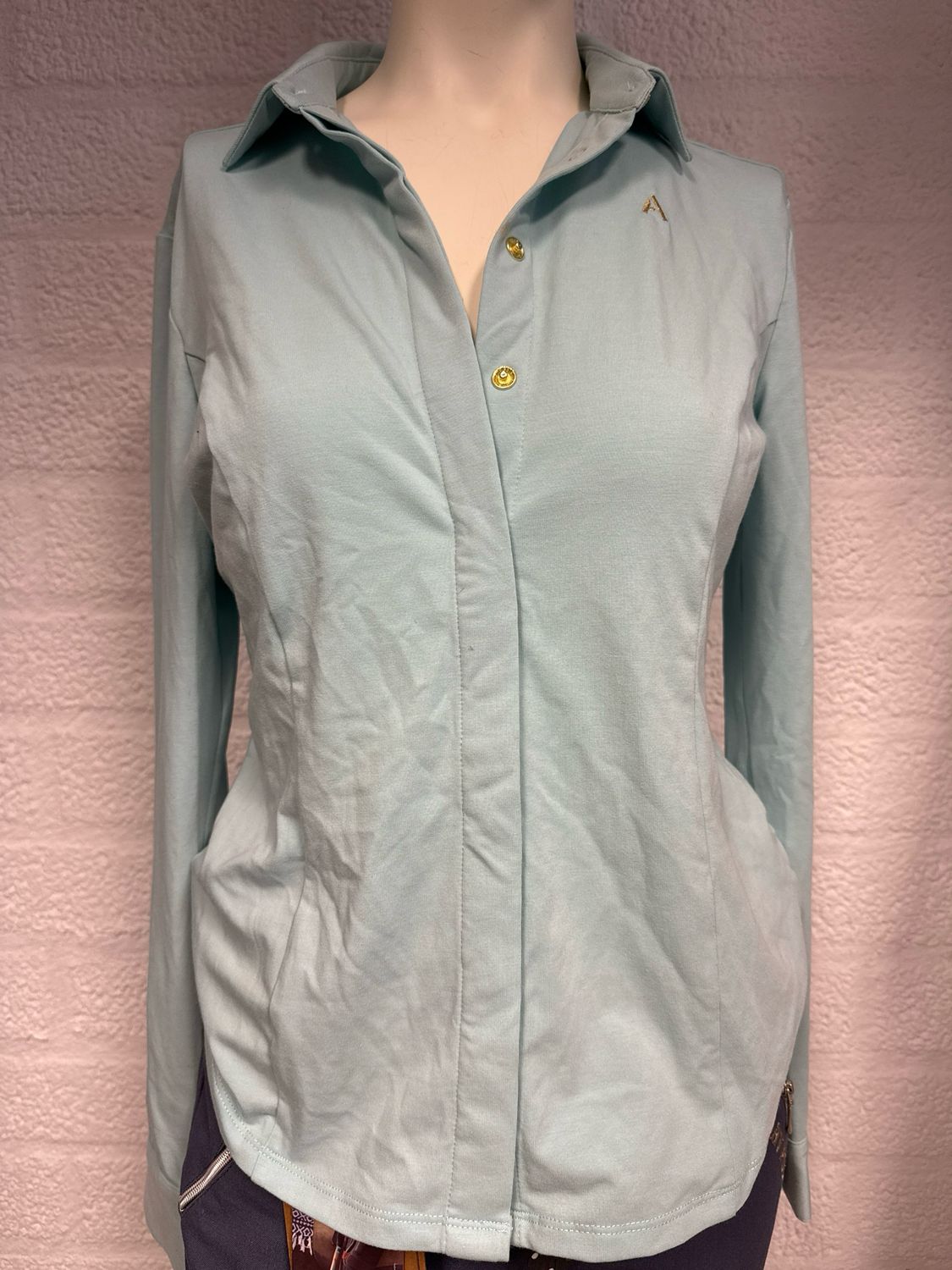 Anky lange mouwen top blauw 36