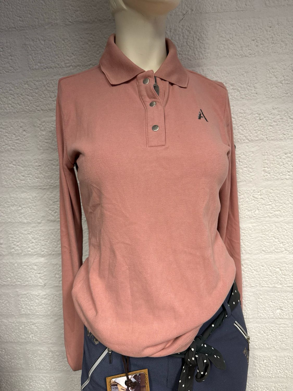 Anky polo long sleeve roze 36