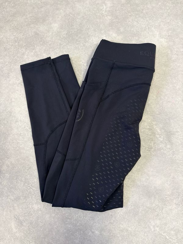 Equestrian Stockholm rijlegging the black edition zwart full grip