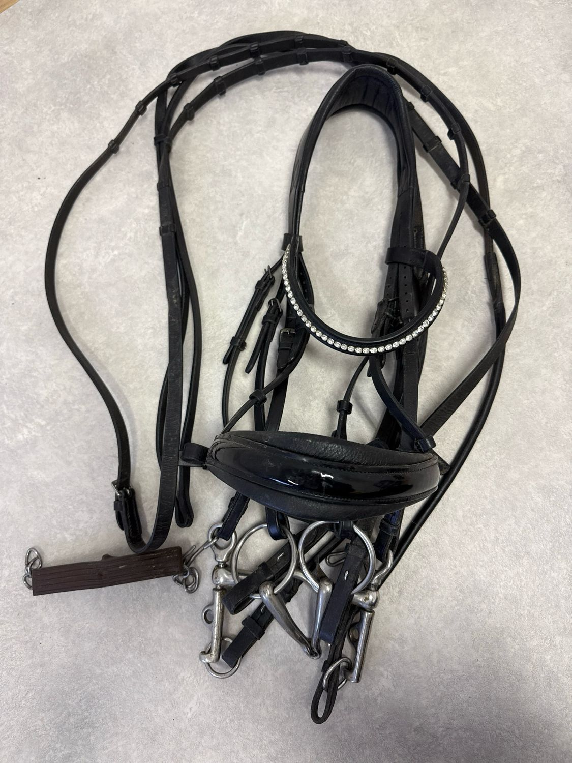 Anky stang en trens hoofdstel zwart compleet