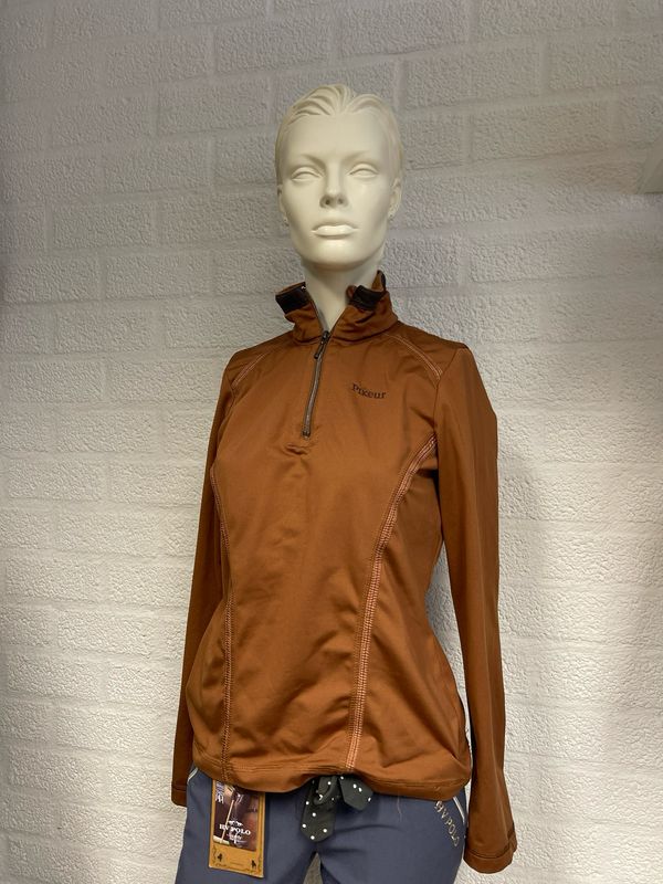 Pikeur top lange mouwen bruin 42