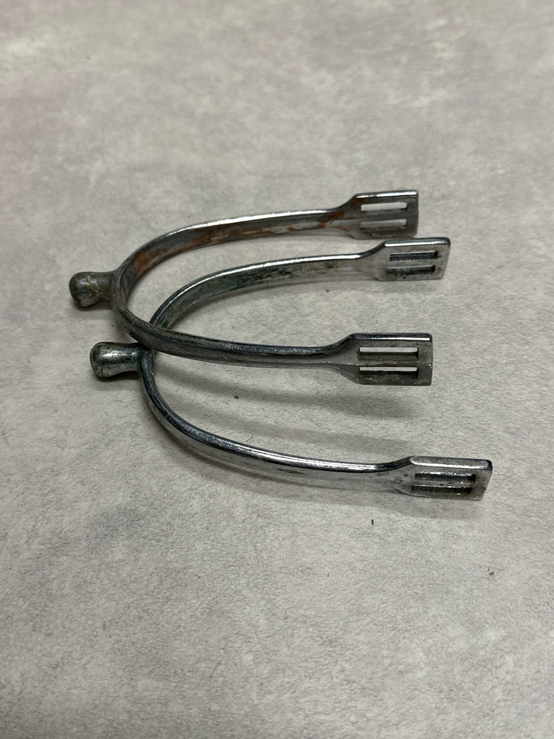 Stompe sporen zilverkleurig