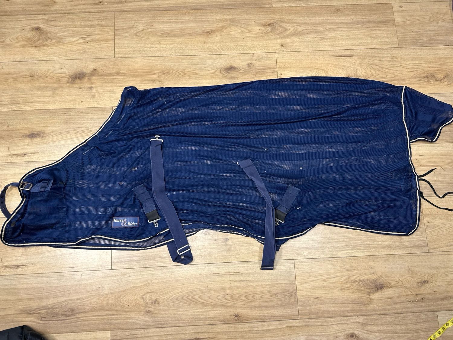 Horse & Rider vliegendeken blauw 195