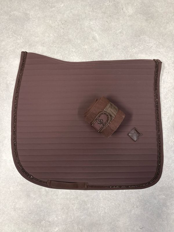 Kentucky dekje pearls met bandages bruin full dressuur