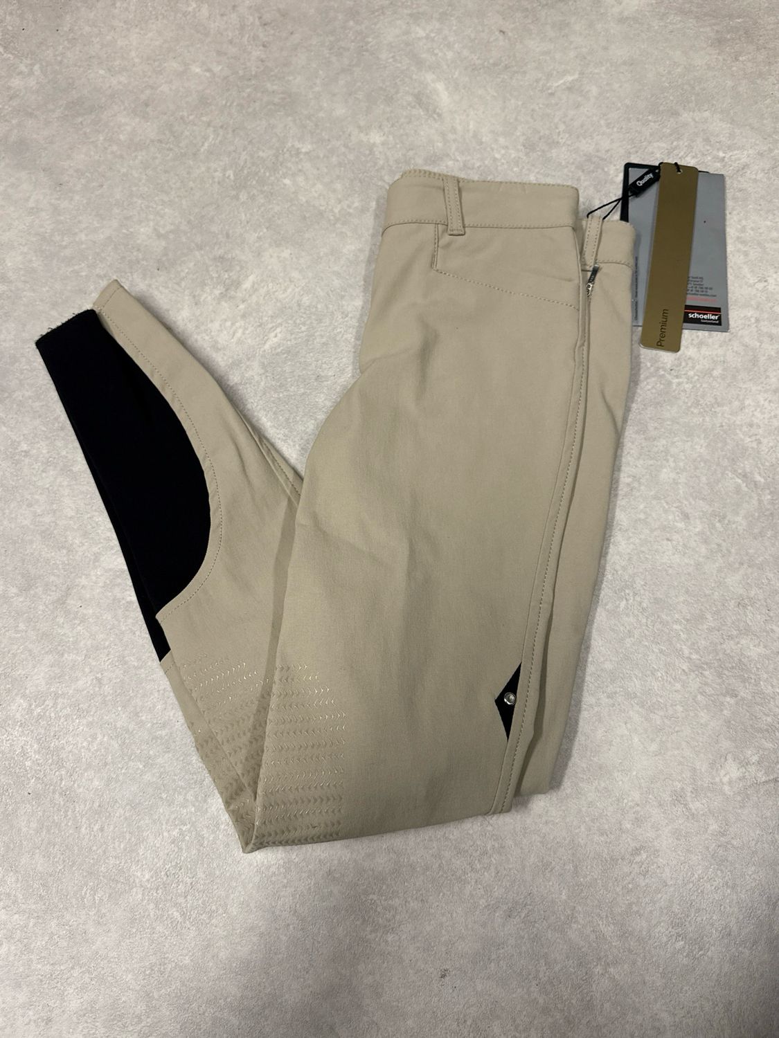 Equiline rijbroek Ash kniegrip beige 36