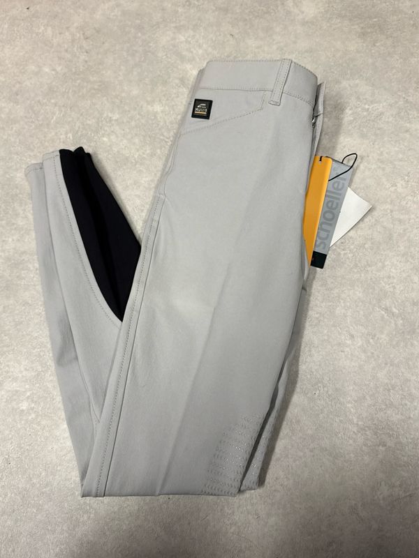 Equiline rijbroek grijs kniegrip 38