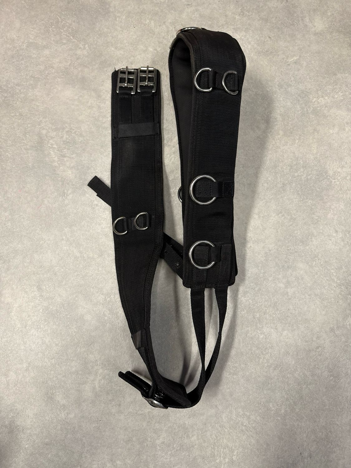 Longeersingel zwart cob