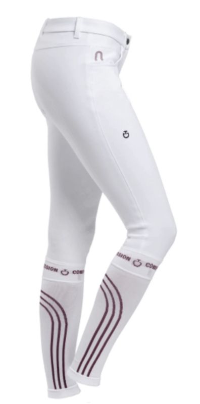 Cavalleria Toscana rijbroek wit kniegrip compression 46 Cavalleria Toscana rijbroek wit kniegrip compression 46