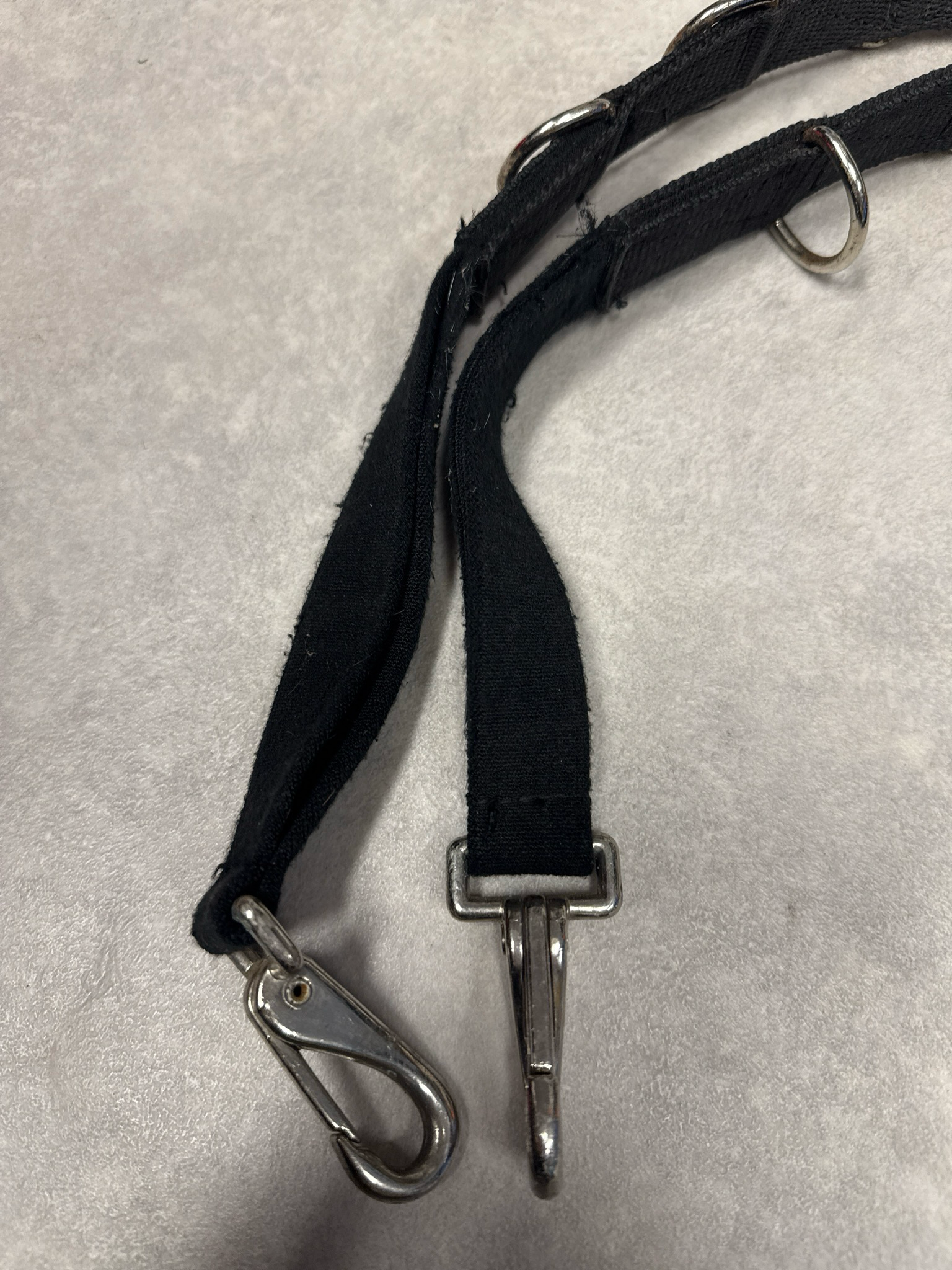 Bijzet teugels zwart pony