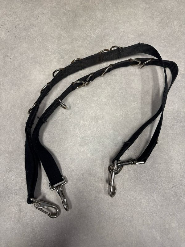 Bijzet teugels zwart pony Bijzet teugels zwart pony