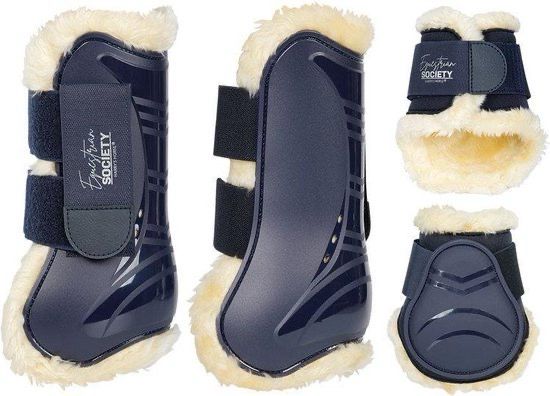 Harry’s horse beschermersset blauw bont cob