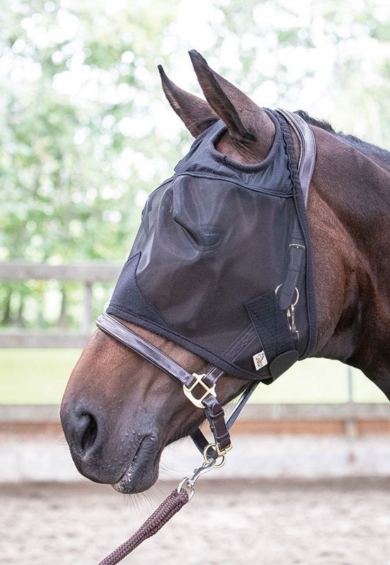 Harry’s horse vliegenmasker flyshield zonder oren zwart medium