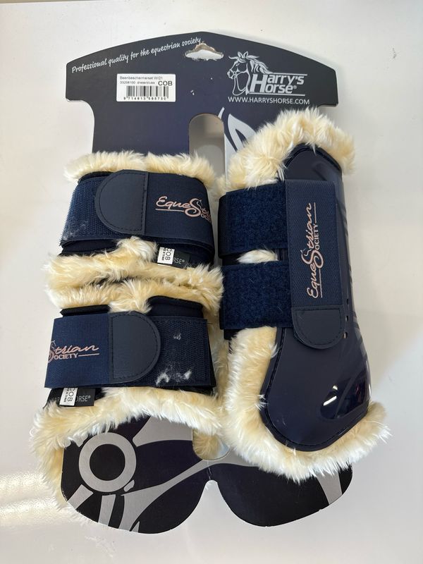 Harry’s horse beschermers set blauw bont cob