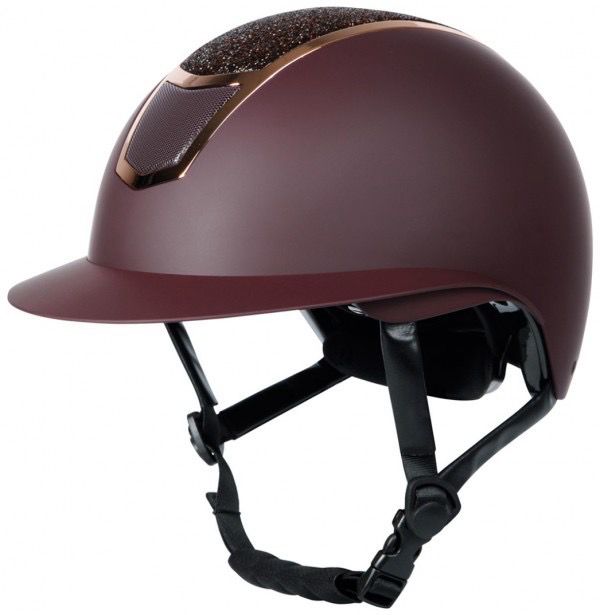 Harry’s Horse Mont Blanc Sparks veiligheidscap Bordeaux-rosegold 59-61
