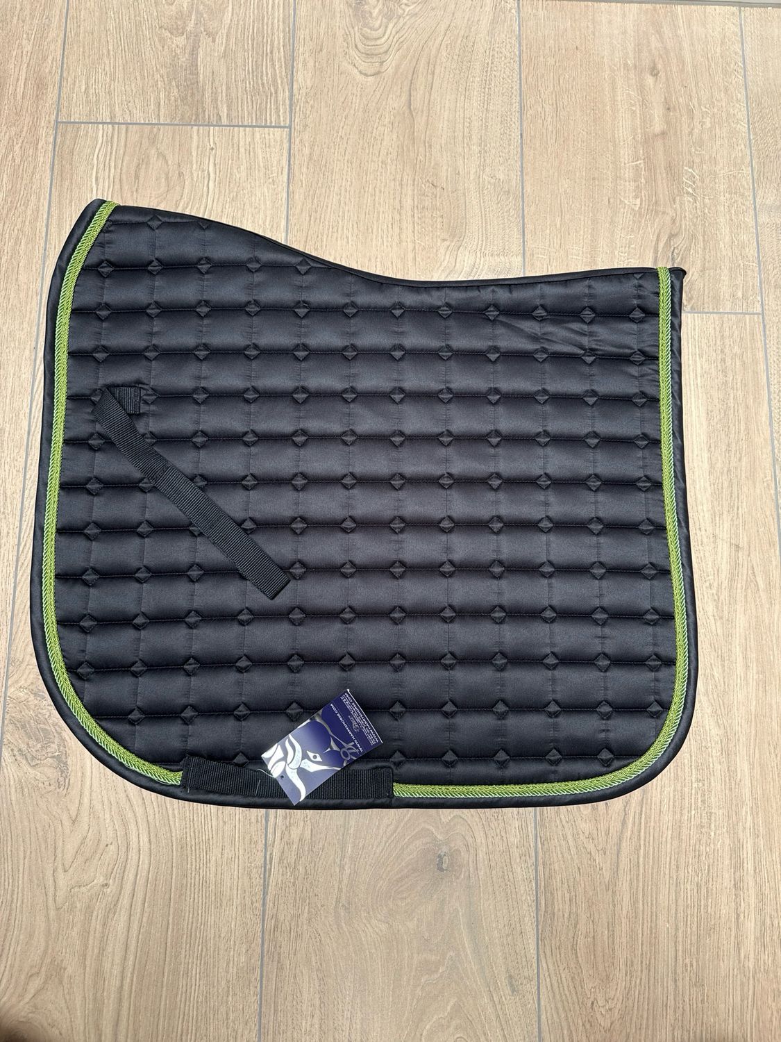 Harry’s horse dekje satin zwart groen full dressuur