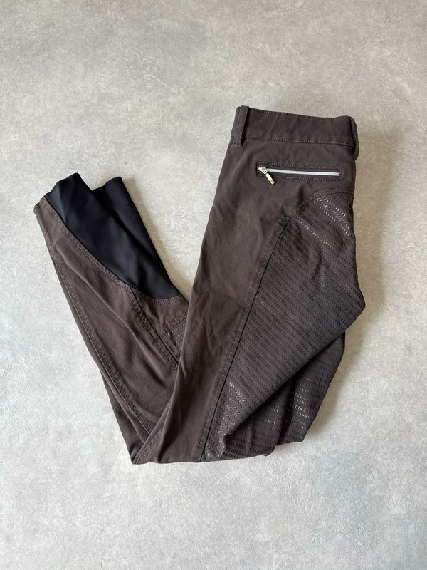 Equiline rijbroek bruin full grip 38 Equiline rijbroek bruin full grip 38