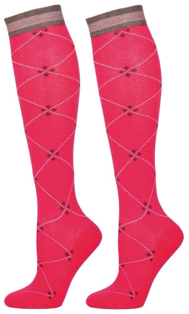 Harry’s horse sokken grijs fuchsia