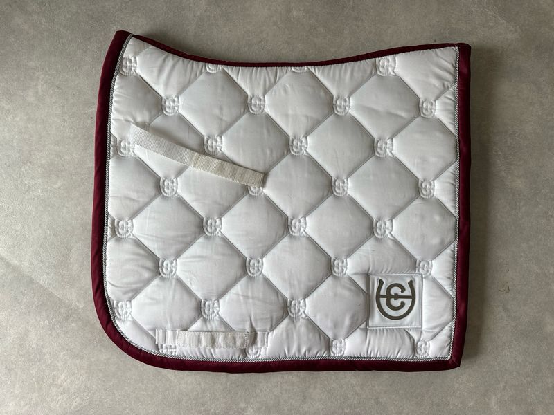 Equestrian Stockholm dekje white Perfection Bordeaux full dressuur