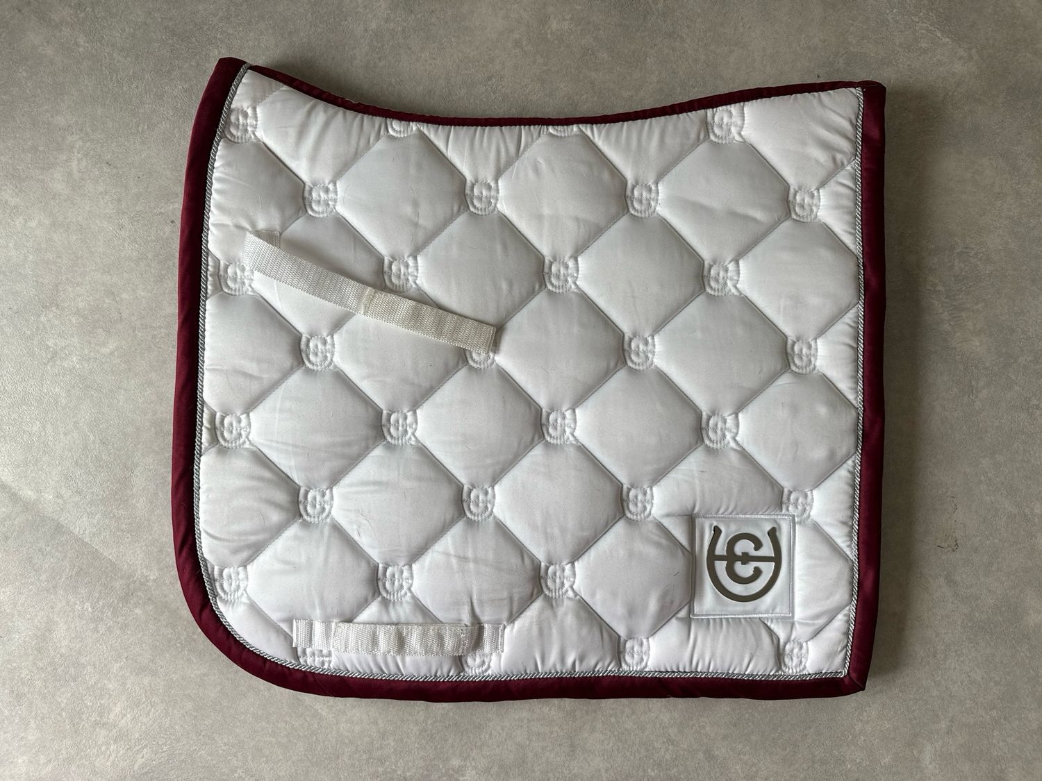 Equestrian Stockholm dekje white Perfection Bordeaux full dressuur