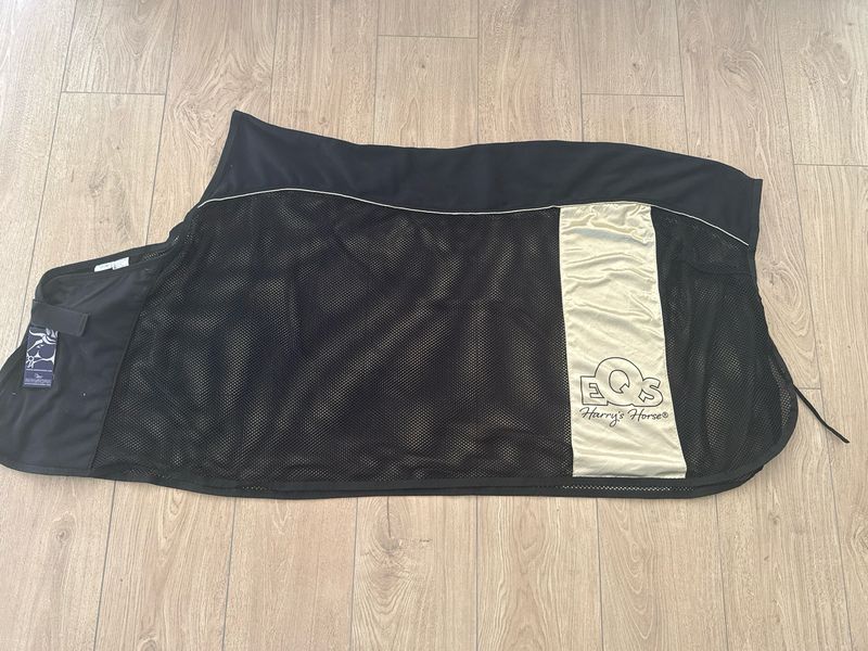 Harry’s horse vliegendeken cooler EQS zwart champagne
