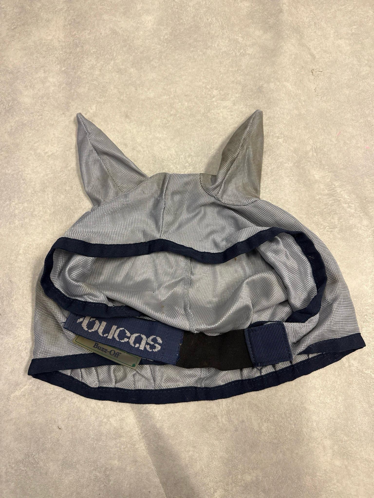 Bucas buzz off vliegenmasker blauw large