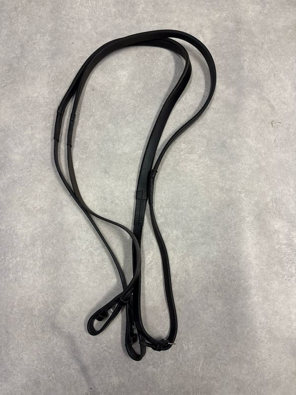 Teugels zwart rubber full