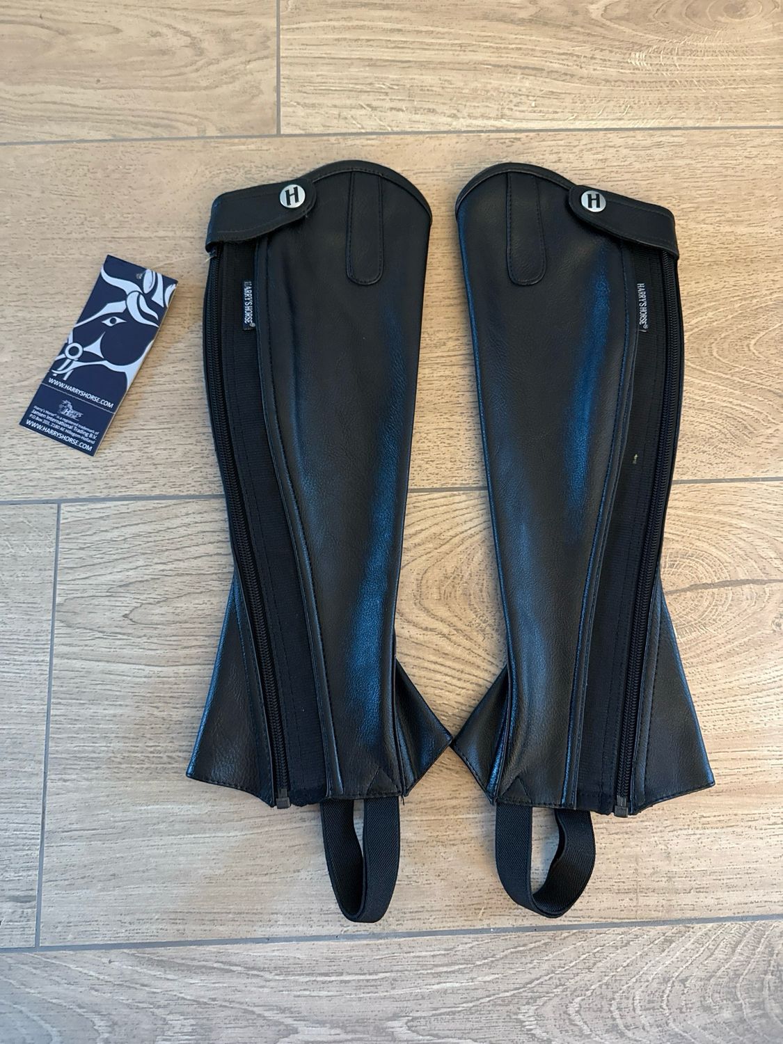 Harry’s horse chaps minichaps nero zwart xs