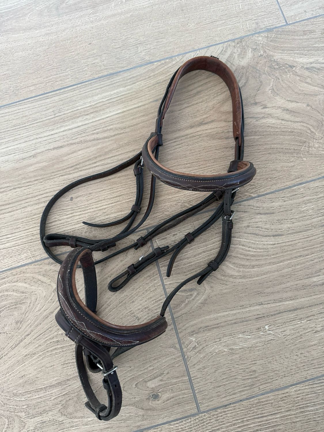 Prestige hoofdstel trens bruin pony