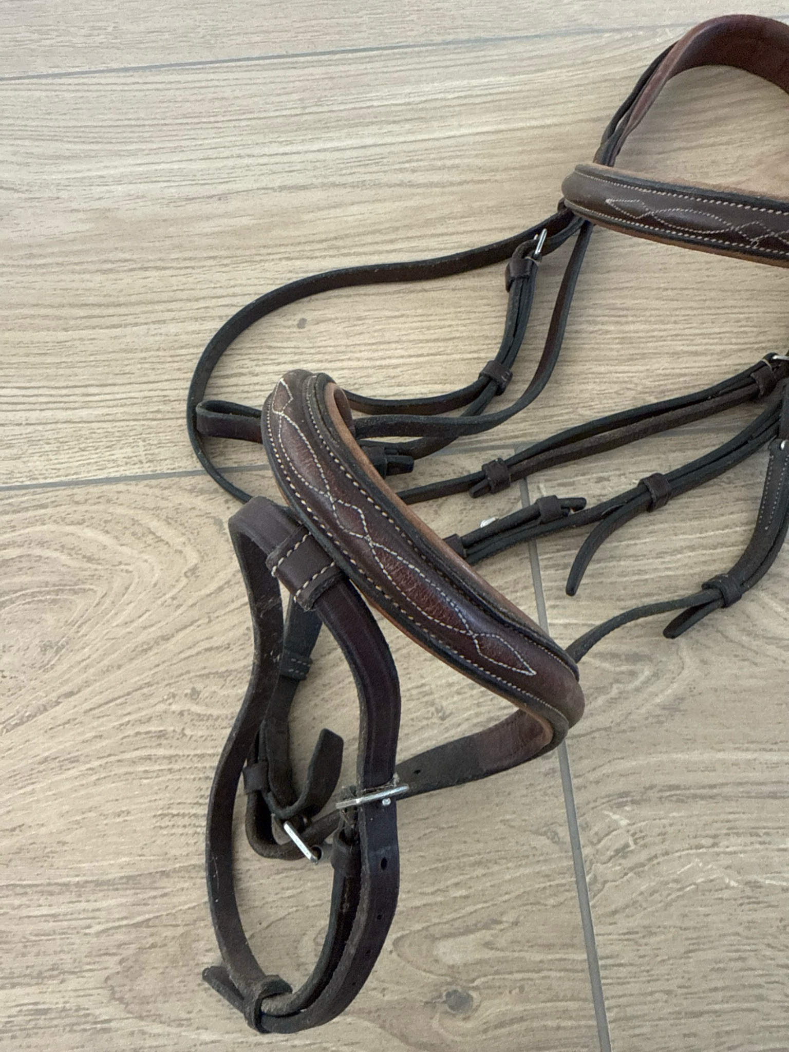 Prestige hoofdstel trens bruin pony