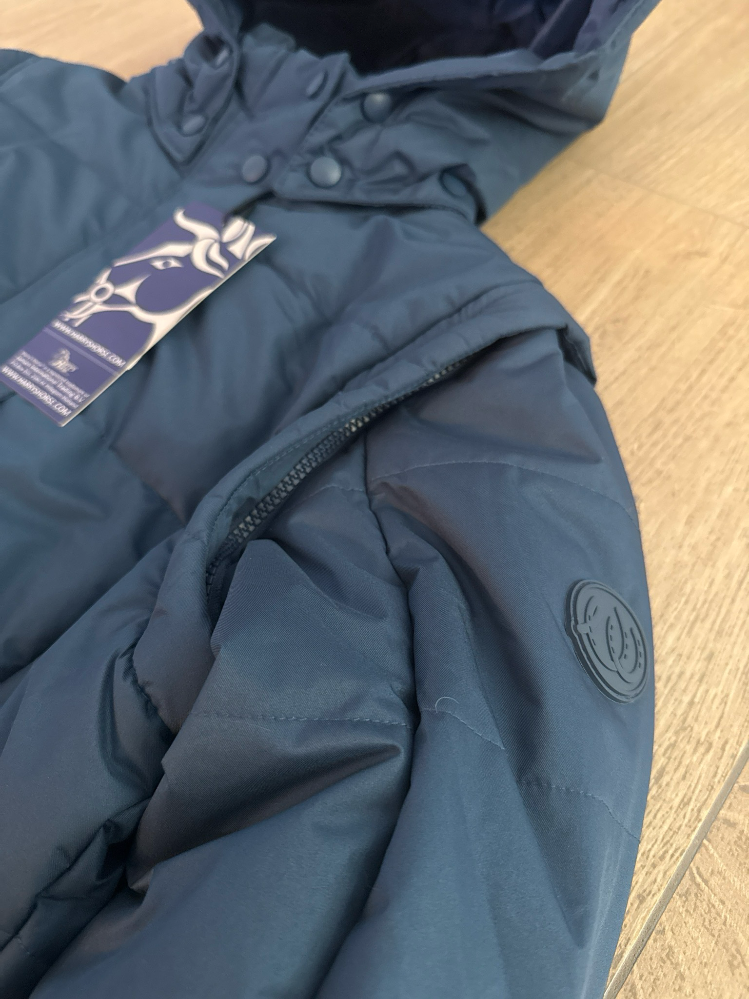 Harry’s horse gewatteerde jas Leland blauw