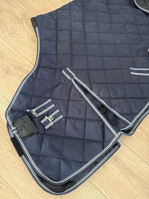 Staldeken geruit blauw 215 Staldeken geruit blauw 215