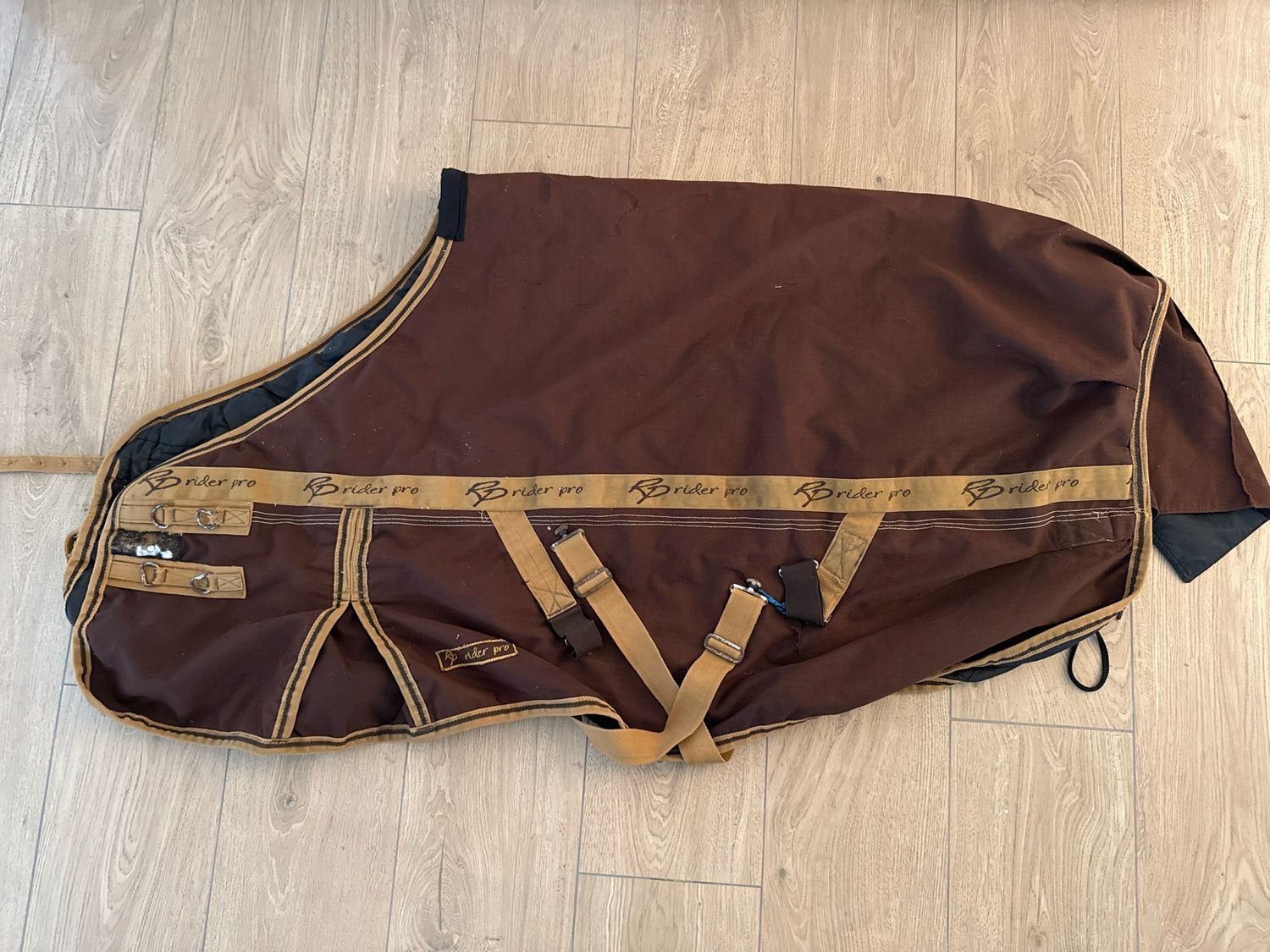 Rider pro winterdeken bruin 300g 165