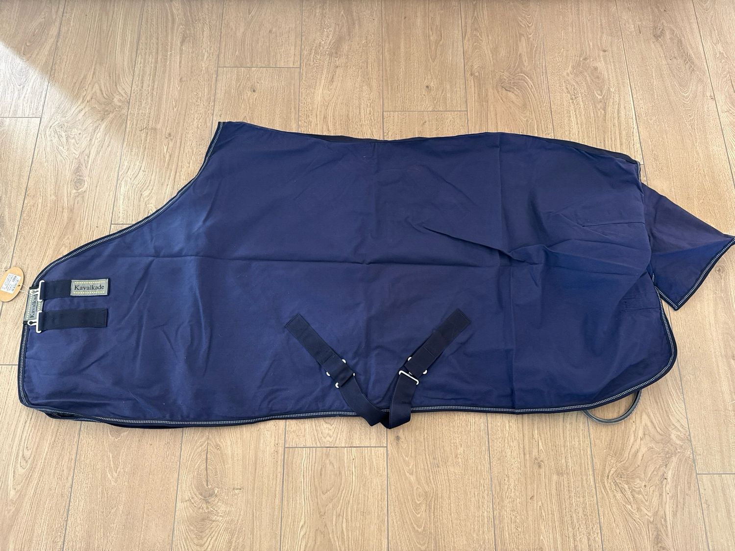 Kavalkade zomerdeken katoen blauw