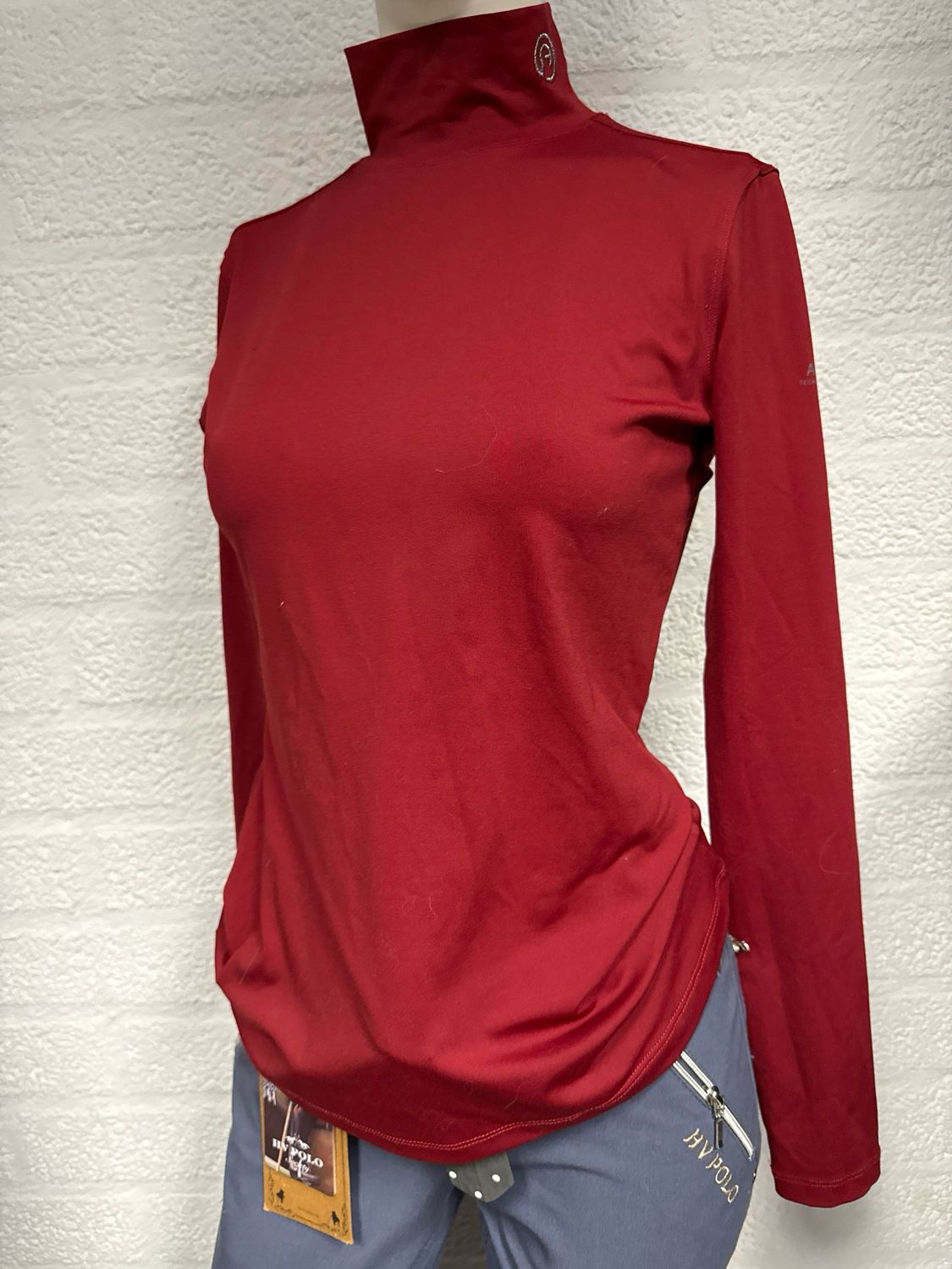 Anky mockneck Bordeaux rood