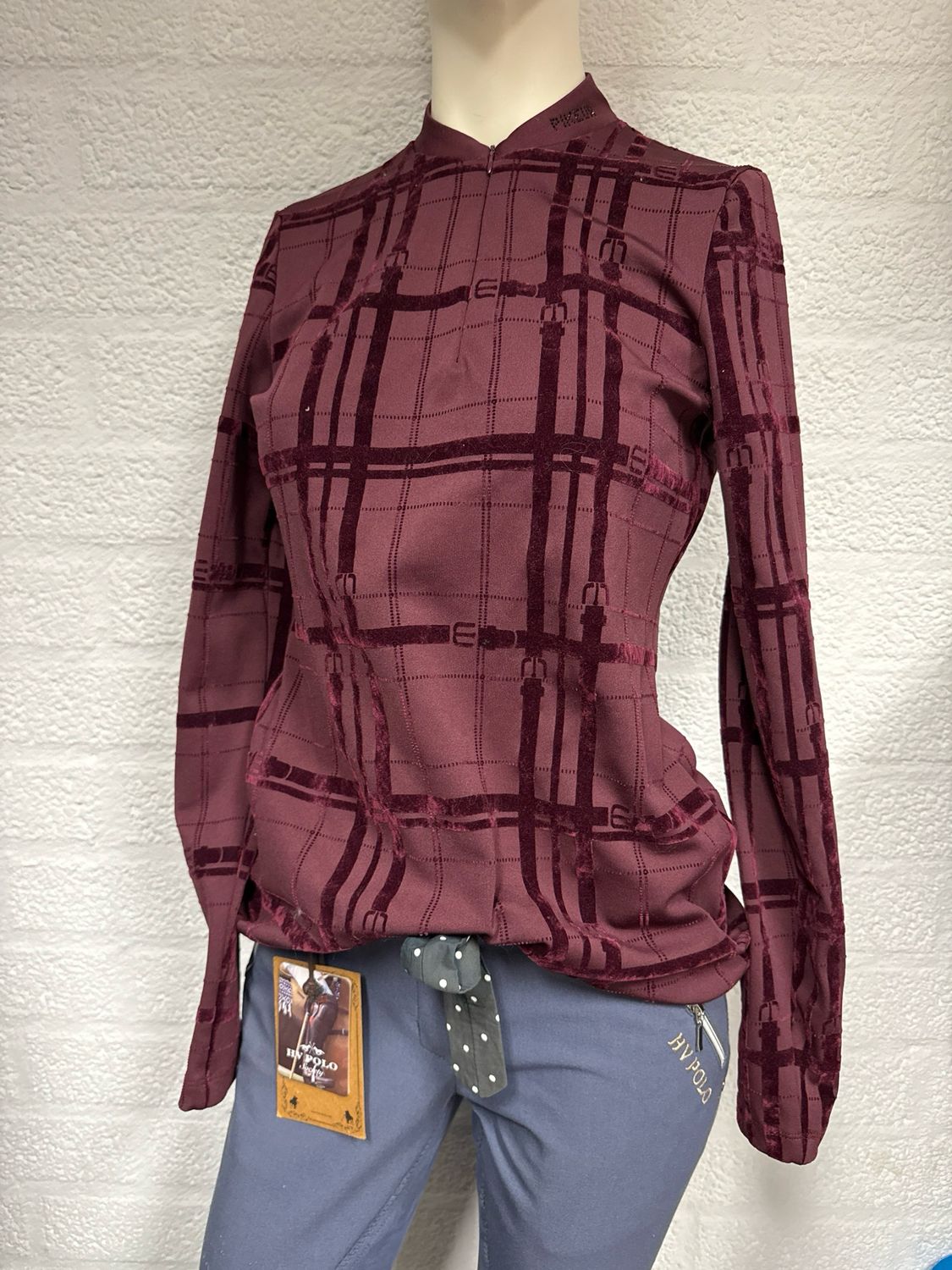 Pikeur longsleeve velvet Bordeaux 38