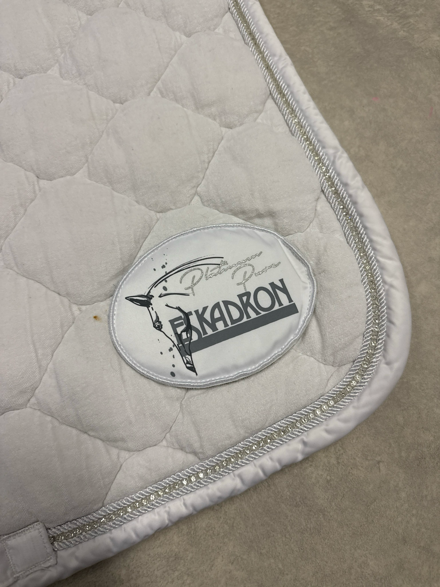 Eskadron platinum velvet dekje wit full dressuur