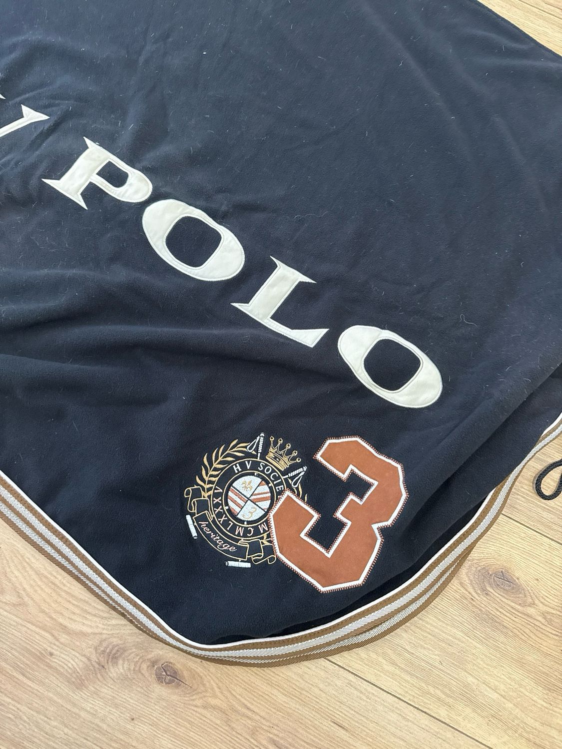 HV polo zweetdeken zwart 185
