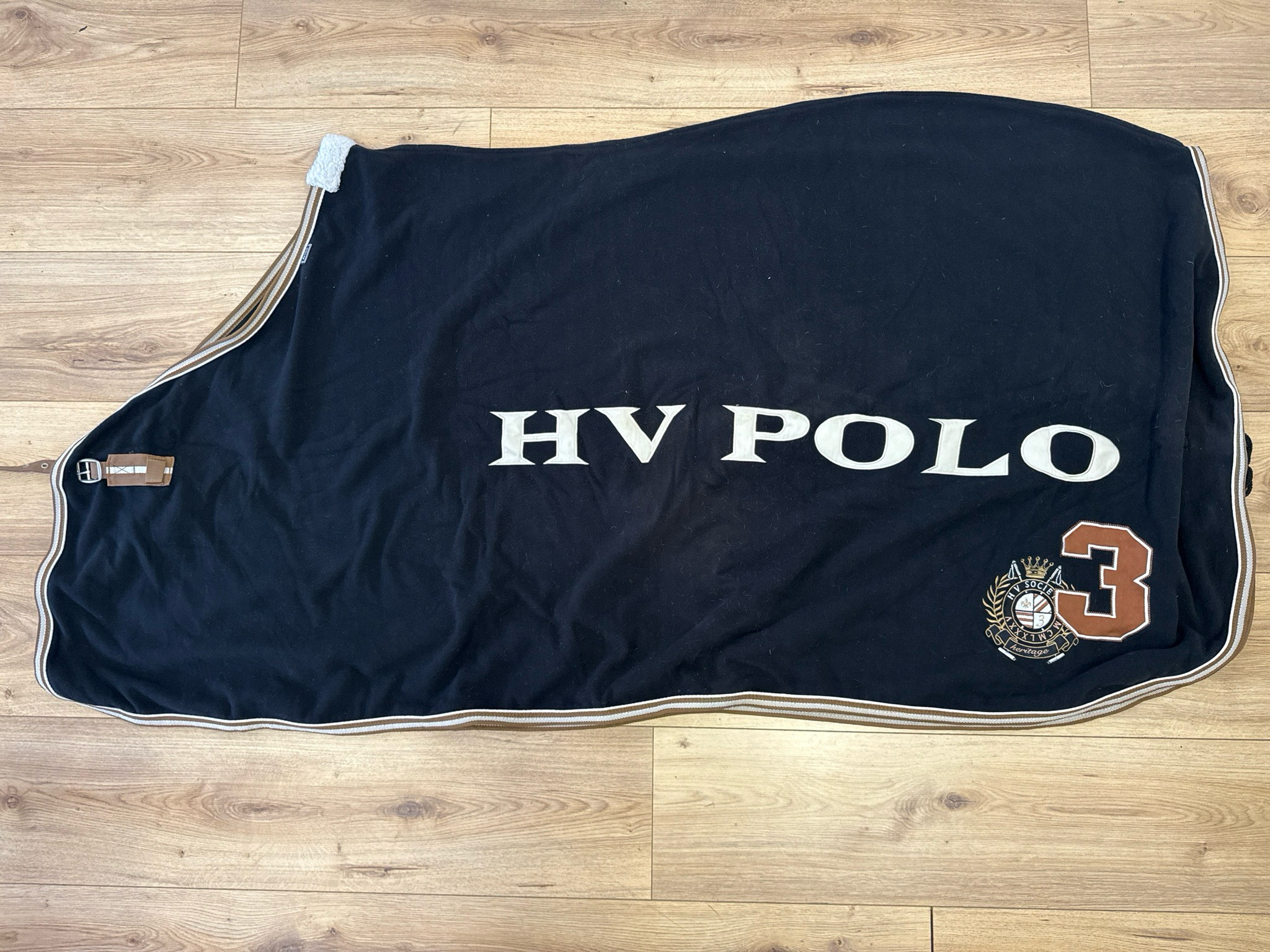 HV polo zweetdeken zwart 185