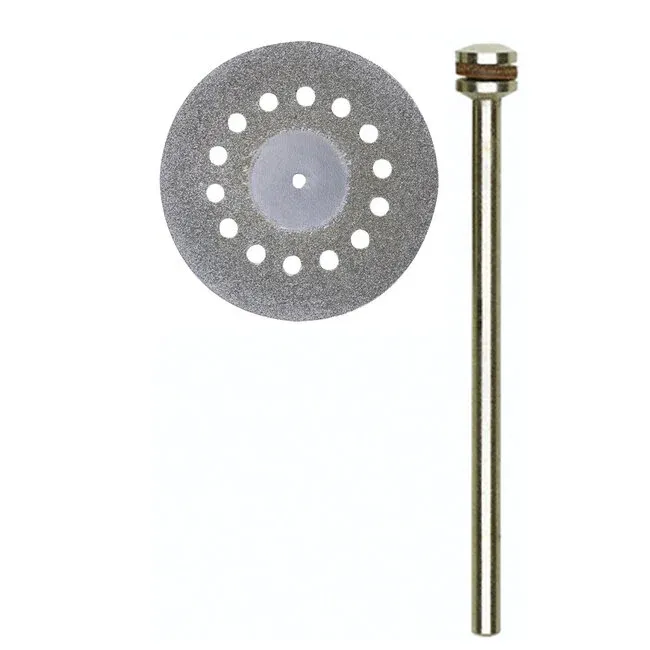 Proxxon Micromot Diamant doorslijpschijf ø 20 mm - met koelgaten + houder