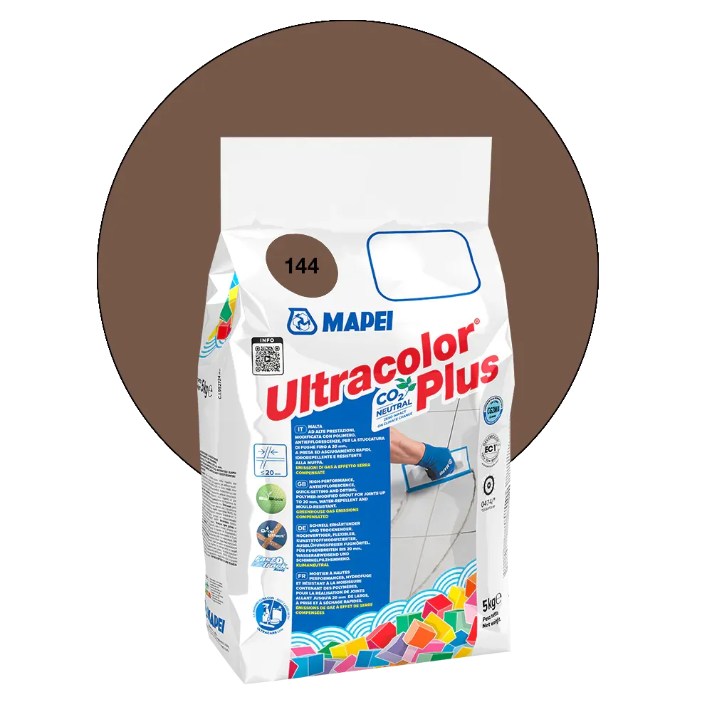 Mapei Ultracolor Plus - 144 Chocolade, 5 kg